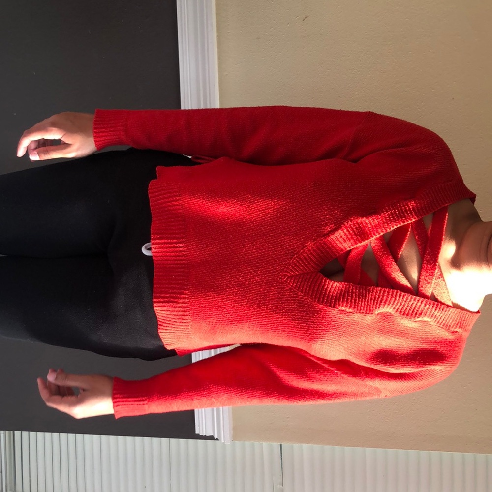 Red sweater